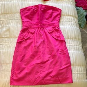 J crew hot pink flamenca dress size 4